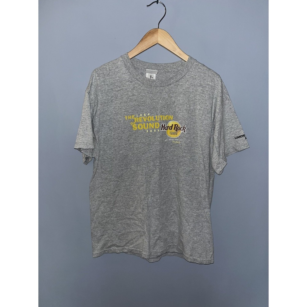 Hard Rock Cafe Orlando T-Shirt Mens Large Gray‎ 50 Years of Rock Limited Ed 2004